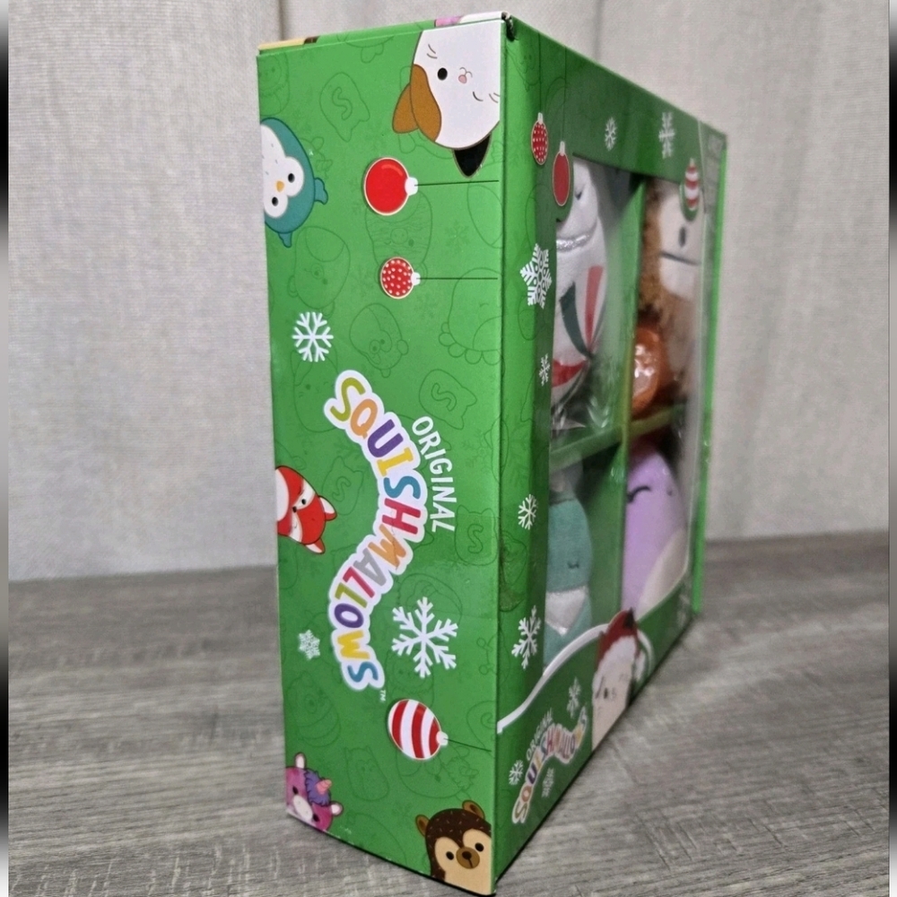Squishmallows 4 pk Christmas 4" Benny Beula Nissa Johann New - Picture 7 of 10